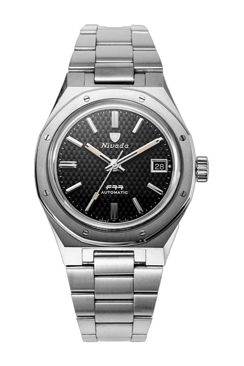 69000A77 – NIVADA F77 BLACK WITH DATE