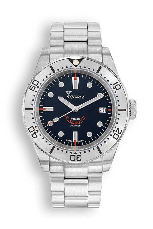 1545SSBK.AC – SQUALE 1545 STEEL BLACK BRACELET