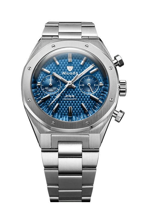 68000Q7 – NIVADA F77 CHRONO MECAQUARTZ BLUE
